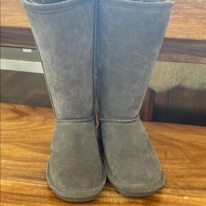 Cozy Gray Tall Boots